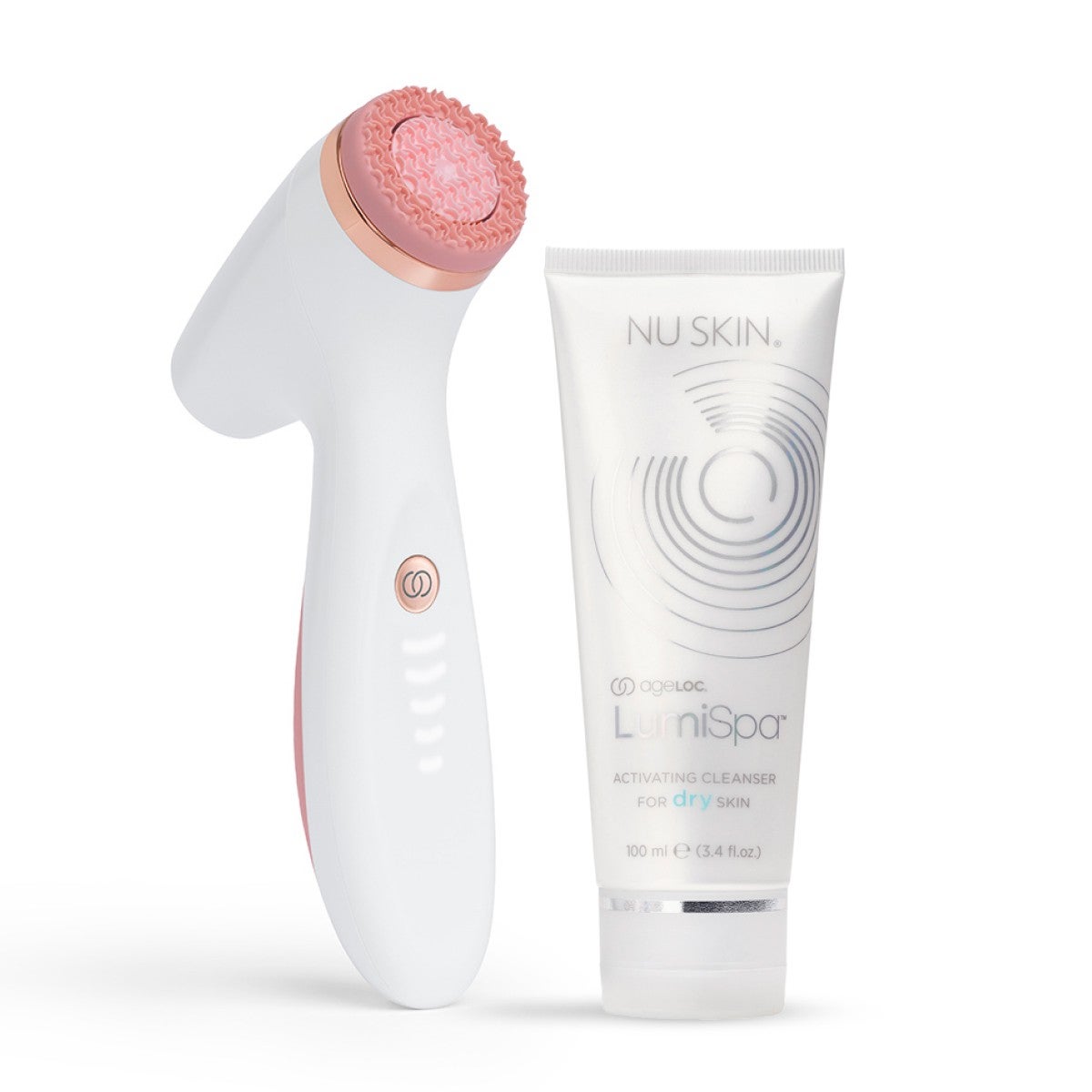Čisticí sada ageLOC LumiSpa iO Rose Gold Cleansing Kit – pro suchou pleť